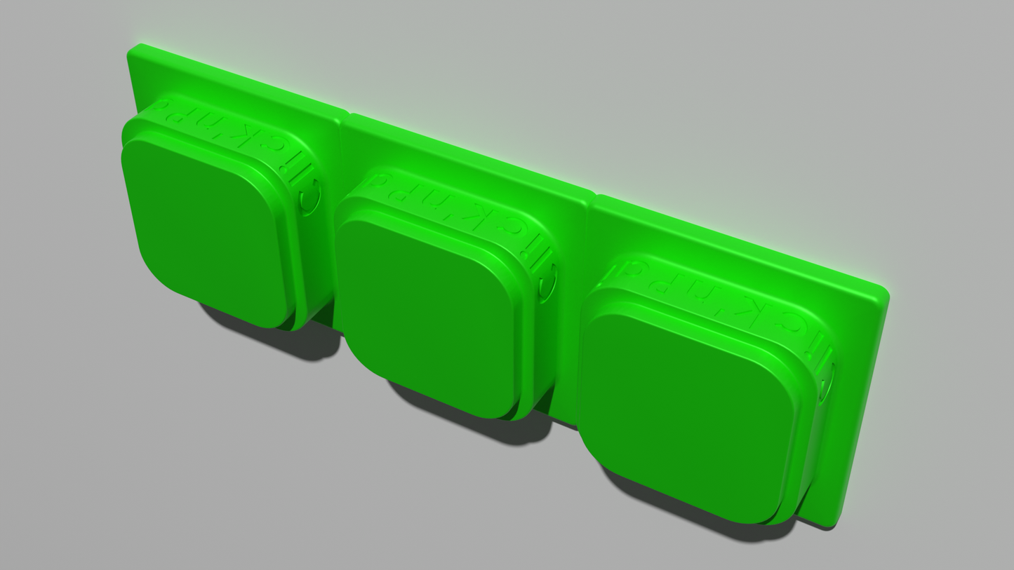 3 Stuks - Click'nPaint ORIGINAL - stopcontact beschermer