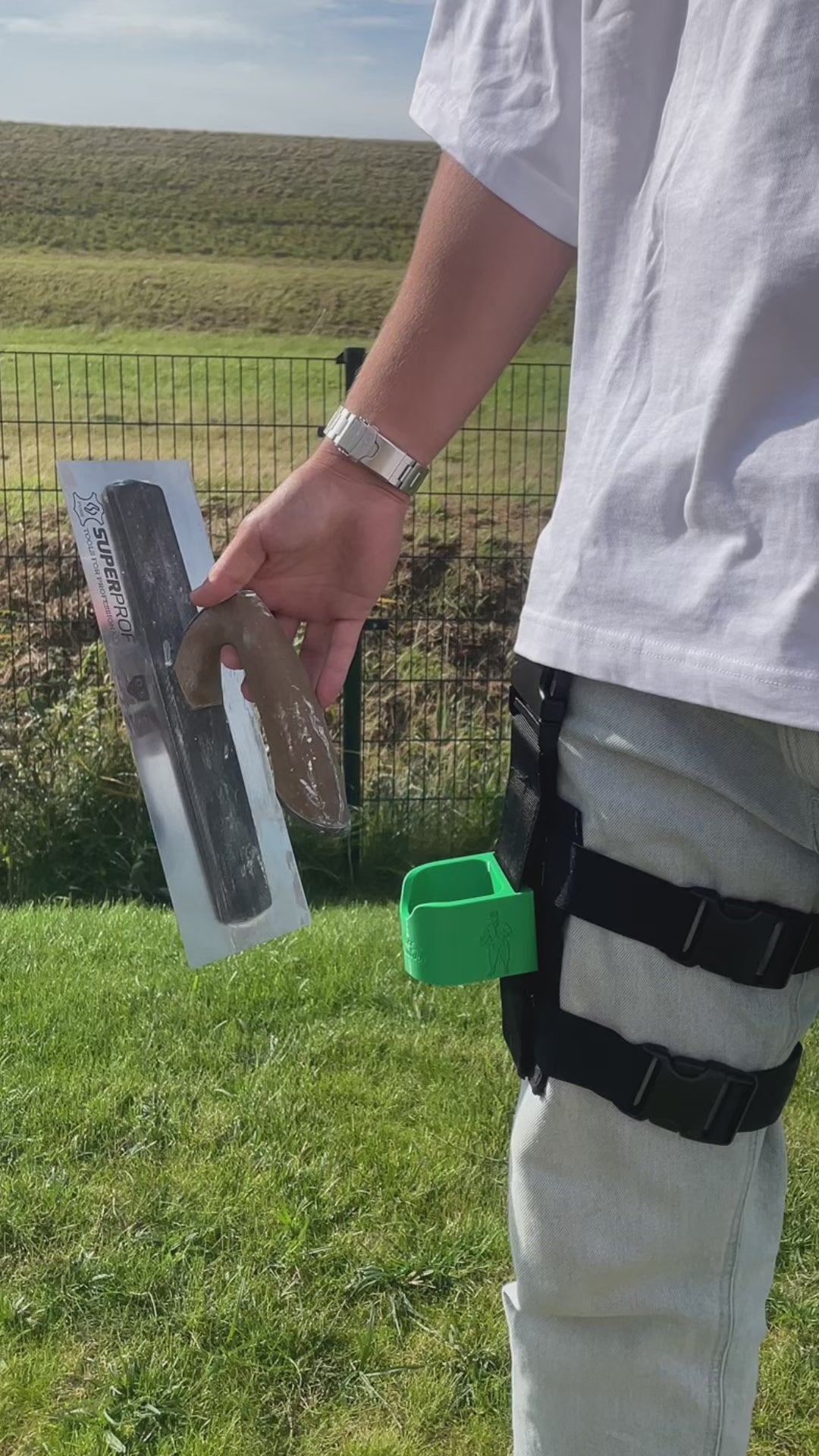 Coming soon - Premium - De Urker Stukadoor Holster – Spaanhouder voor stukadoors